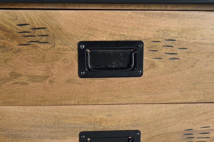 GINER Y COLOMER Armoire de style industriel en bois de manguier